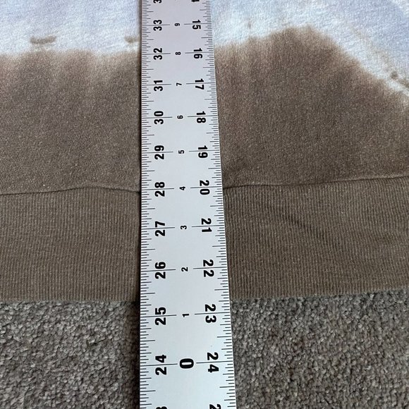 Treasure & Bond Ombre Gray & Brown Crew Neck Long Sleeve Sweatshirt Size M #0333 - Picture 7 of 7